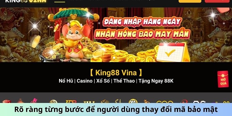 Đổi mật khẩu King88