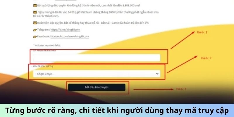 Các bước đổi mật khẩu King88 đã được đơn vị tối ưu cực đơn giản